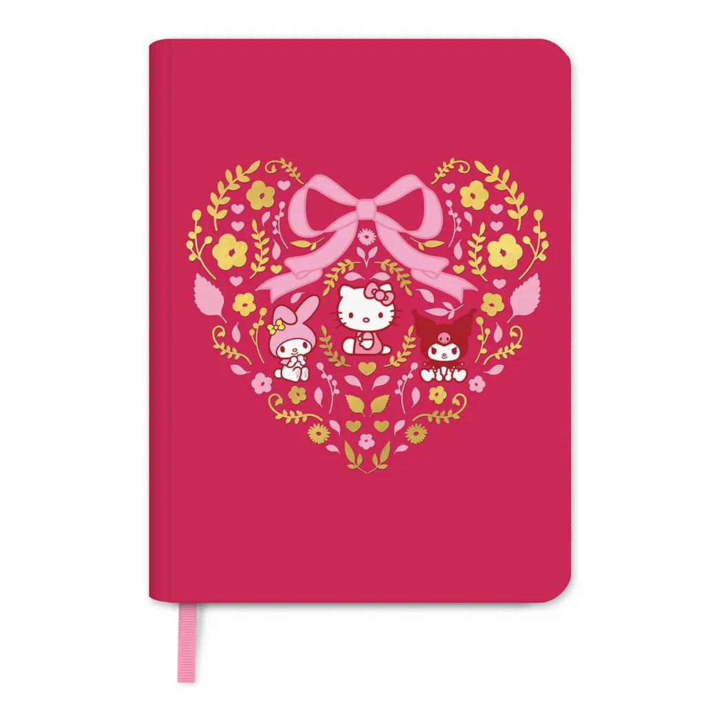 Hello Kitty & Friends Hearts and Flowers Casebound Notebook
