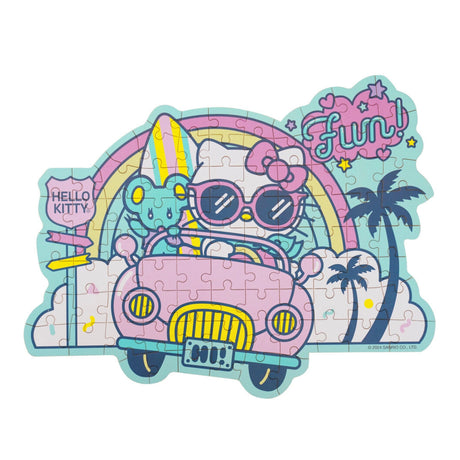 Meet our officially licensed Sanrio product: Hello Kitty Wooden Jigsaw Puzzle (89pcs) – Kawaii Edition. Crafted from high-quality wood, this 89-piece puzzle features adorable Hello Kitty poses amidst vibrant Kawaii patterns. Perfect for fans of all ages 8+, it offers a joyful puzzle-solving experience. Ideal as a gift or a delightful pastime, embrace the Kawaii spirit with this charming Hello Kitty puzzle. Order now and enjoy the cuteness in every piece!