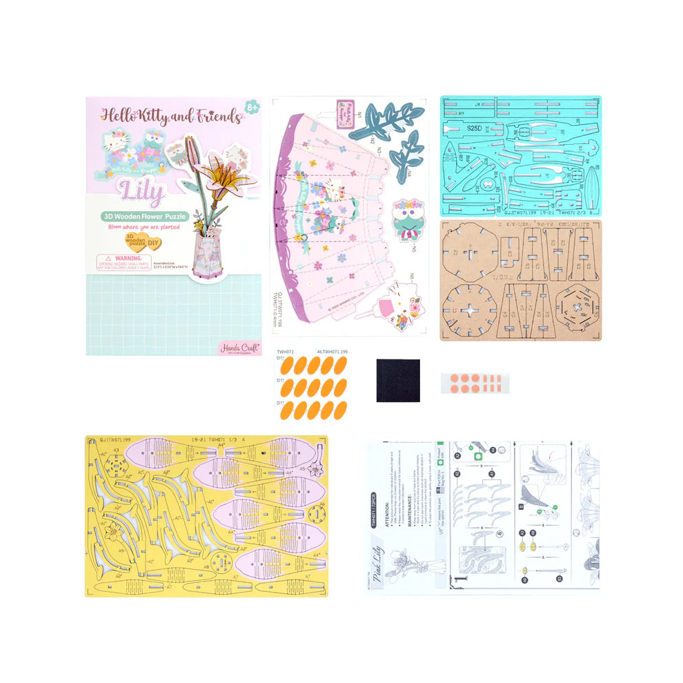 Hello Kitty® and Friends Keroppi and Hello Kitty Lily Wooden