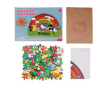 Discover the charm of the Hello Kitty Wooden Jigsaw Puzzle: Hello Kitty Rainbow (92pcs). Officially licensed by Sanrio, this delightful puzzle features the iconic Hello Kitty surrounded by a vibrant rainbow. Crafted from high-quality wood, the 92 pieces offer a satisfying challenge for all ages 8+. Perfect for Hello Kitty enthusiasts, this puzzle is an ideal gift for any occasion. Immerse yourself in the joy of assembling this adorable puzzle and bring Hello Kitty to life!