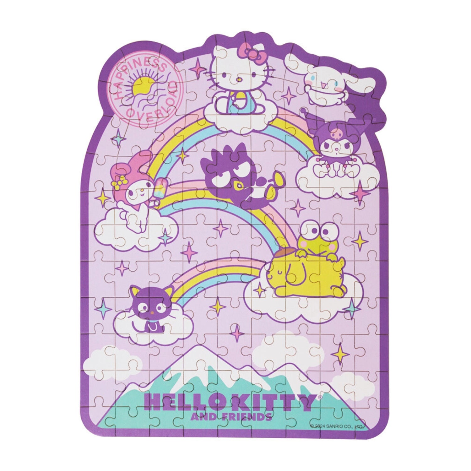 Discover joy with the Hello Kitty Wooden Jigsaw Puzzle: Seize the Moment (99pcs). This officially licensed Sanrio product features iconic Hello Kitty in 99 vibrant wooden pieces. Crafted for durability and a seamless fit, it's a delightful challenge for fans of all ages 8+. Embrace positivity and bring Hello Kitty to life with this charming puzzle – perfect for relaxation and family fun. Display your completed masterpiece proudly and celebrate the timeless appeal of Hello Kitty.