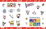 More than 500 colorful stickers of Hello Kitty and Friends are perfect for scrapbooking or decorating your personal items.

Ever since Hello Kitty made her first appearance in 1974, she has garnered millions of fans over several generations and continues to be popular today. This collection of more than 500 colorful stickers includes Hello Kitty and Friends in a variety of fun poses and features favorite Sanrio characters, group poses, icons, and fun graphics that are perfect for scapbooking or decorating s
