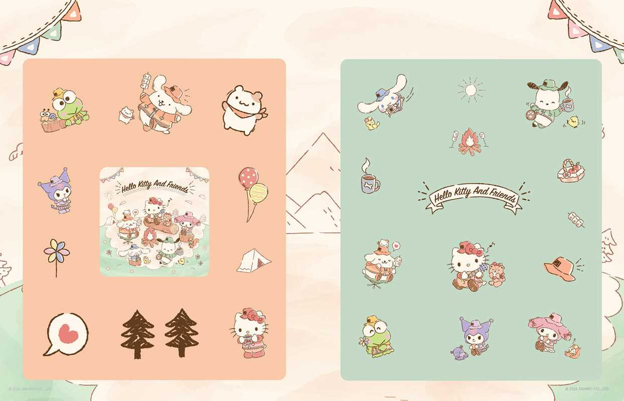 More than 500 colorful stickers of Hello Kitty and Friends are perfect for scrapbooking or decorating your personal items.

Ever since Hello Kitty made her first appearance in 1974, she has garnered millions of fans over several generations and continues to be popular today. This collection of more than 500 colorful stickers includes Hello Kitty and Friends in a variety of fun poses and features favorite Sanrio characters, group poses, icons, and fun graphics that are perfect for scapbooking or decorating s