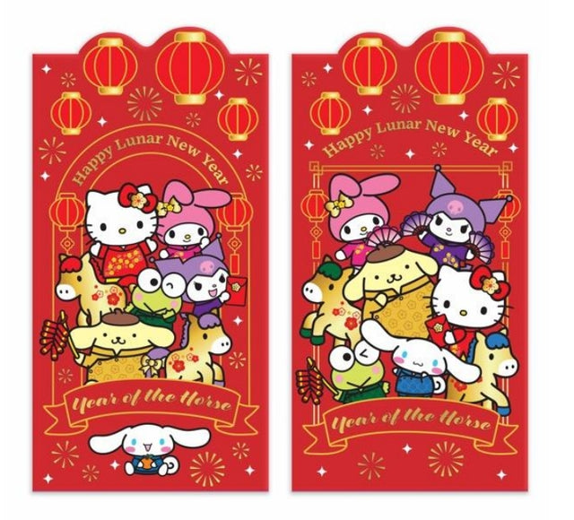 Hello Kitty and Friends Year of the Horse Envelope 10-Pack