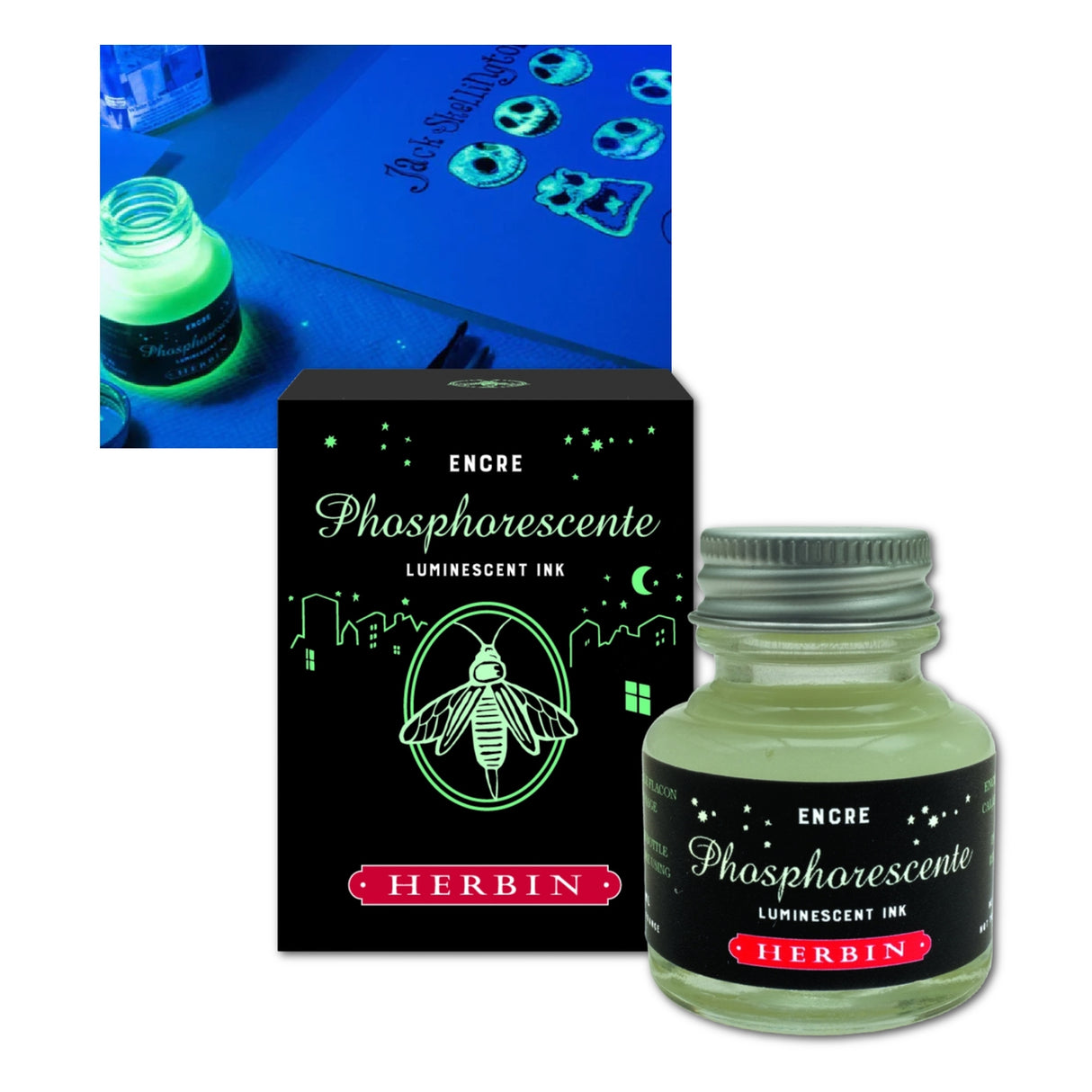 Herbin Phosphorescent Ink - Glow in the Dark!