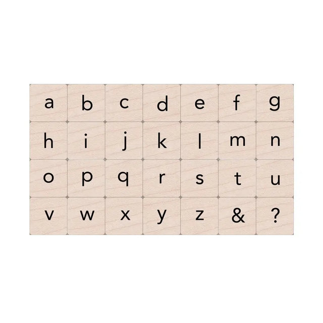 Hero Arts Essential Letters Wood Ink 'n Stamp Set&nbsp;