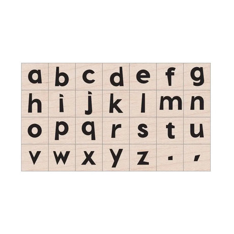 Hero Arts Modern Lowercase Letter Wood Stamps Set
