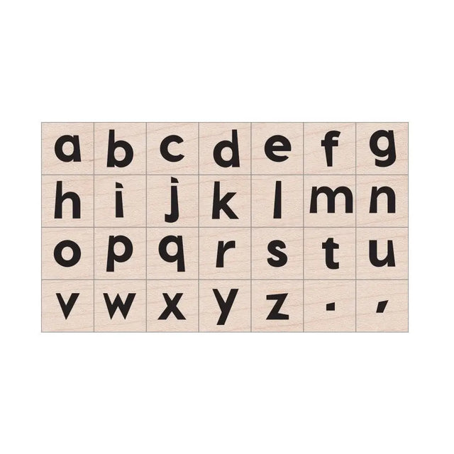 Hero Arts Modern Lowercase Letter Wood Stamps Set