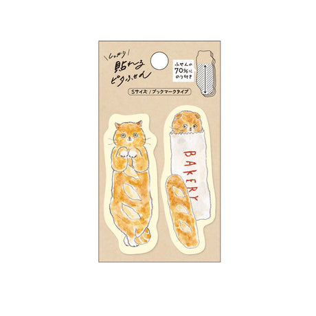 By making 70% of the adhesive side of the label, Pita Fusen can be stuck firmly and does not peel off easily.&nbsp;The cute die-cut type has a shape that makes the most of the design of the illustration. The design is based on an illustration by Tokorokomugi, an illustrator who is very popular on SNS for drawing loose and slightly funny animals. The small (bookmark type) is a convenient size when you want to put a marker on your page. It is designed to stick firmly so that it will not easily peel off from b