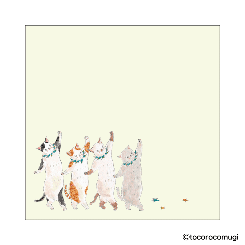 By making 70% of the adhesive side of the label, Pita Fusen can be stuck firmly and does not peel off easily.&nbsp;The cute die-cut type has a shape that makes the most of the design of the illustration. The design is based on an illustration by Tocoro Comugi, an illustrator who is very popular on SNS for drawing loose and slightly funny animals. The memo size (memo type) is just the right size for a small thank you or message, or as a memo to put around your PC or on your calendar.

70 x 70mm
20 sheets