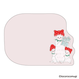 By making 70% of the adhesive side of the label, Pita Fusen can be stuck firmly and does not peel off easily.&nbsp;The cute die-cut type has a shape that makes the most of the design of the illustration. The design is based on an illustration by Tocoro Comugi, an illustrator who is very popular on SNS for drawing loose and slightly funny animals. The large (message type) is large enough to write on. It is designed to stick firmly so that important messages will not peel off.

95 x 70mm
20 sheets