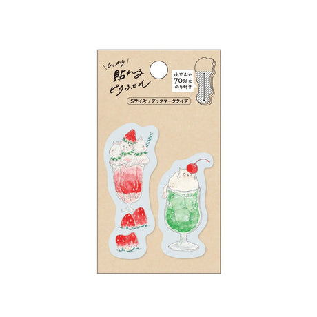 By making 70% of the adhesive side of the label, Pita Fusen can be stuck firmly and does not peel off easily. The cute die-cut type has a shape that makes the most of the design of the illustration. The design is based on an illustration by Tokorokomugi, an illustrator who is very popular on SNS for drawing loose and slightly funny animals. The small (bookmark type) is a convenient size when you want to put a marker on your page. It is designed to stick firmly so that it will not easily peel off from books 