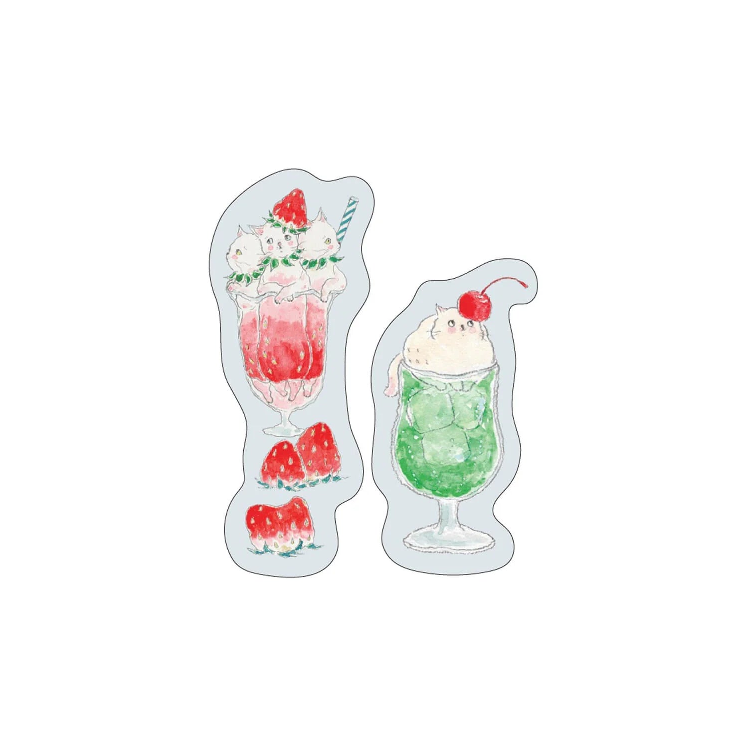 By making 70% of the adhesive side of the label, Pita Fusen can be stuck firmly and does not peel off easily. The cute die-cut type has a shape that makes the most of the design of the illustration. The design is based on an illustration by Tokorokomugi, an illustrator who is very popular on SNS for drawing loose and slightly funny animals. The small (bookmark type) is a convenient size when you want to put a marker on your page. It is designed to stick firmly so that it will not easily peel off from books 