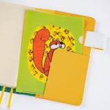 Hobonichi 100% ORANGE: Hobonichi Folder Set of 3 for A6 Size (Squirrel’s Moving Day)