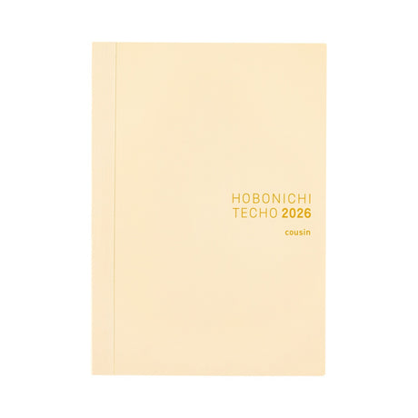 Hobonichi 2026 English Cousin Book [A5/Jan Start/Mon Start]