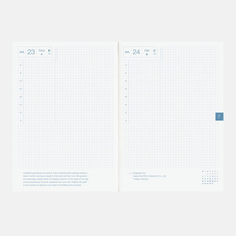 Hobonichi 2026 English Cousin Book [A5/Jan Start/Mon Start]