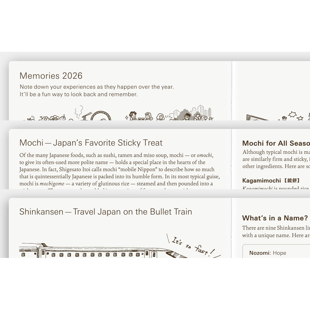 Hobonichi 2026 English Planner Book [A6/Jan Start/Mon Start]