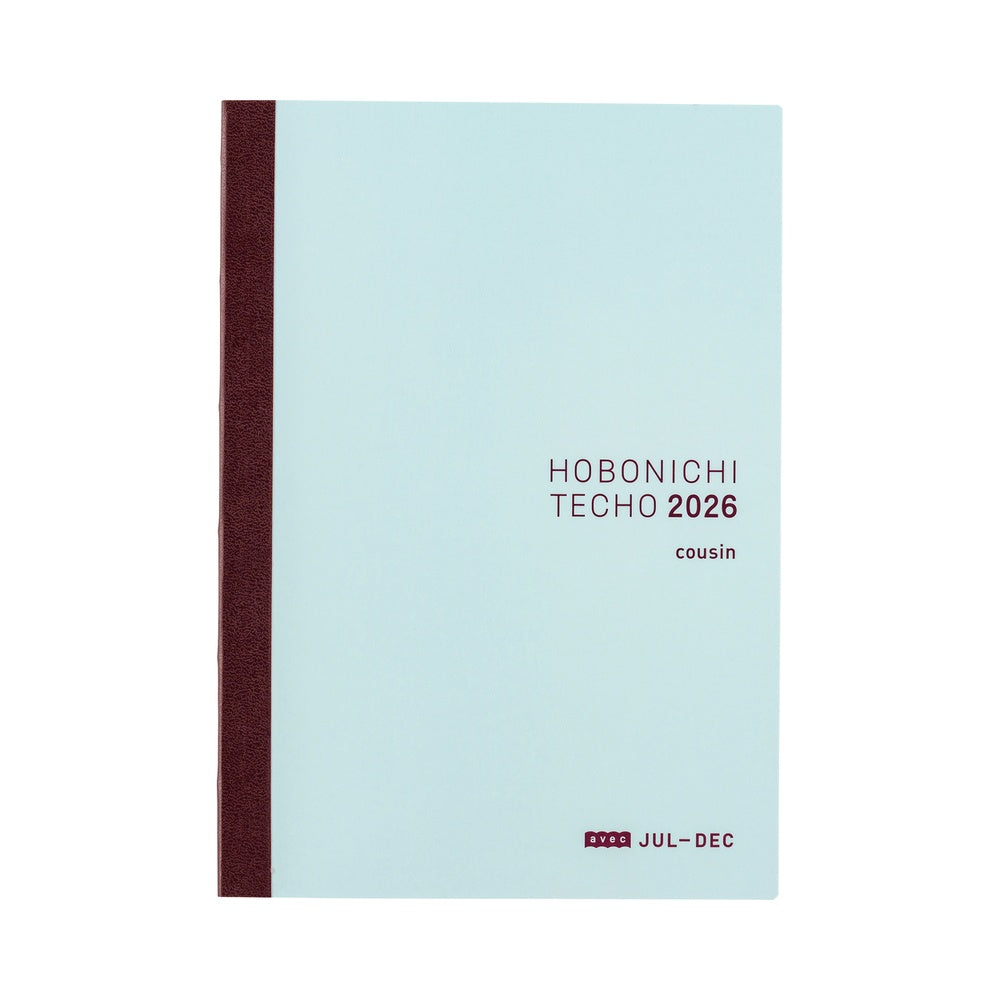 Hobonichi 2026 Japanese Cousin Avec Books [A5/Jan Start/Mon Start/6-Month x 2]