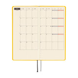 Hobonichi 2026 Weeks Colors: Full Moon Yellow [ENG/Tall & Slim/Jan Start]