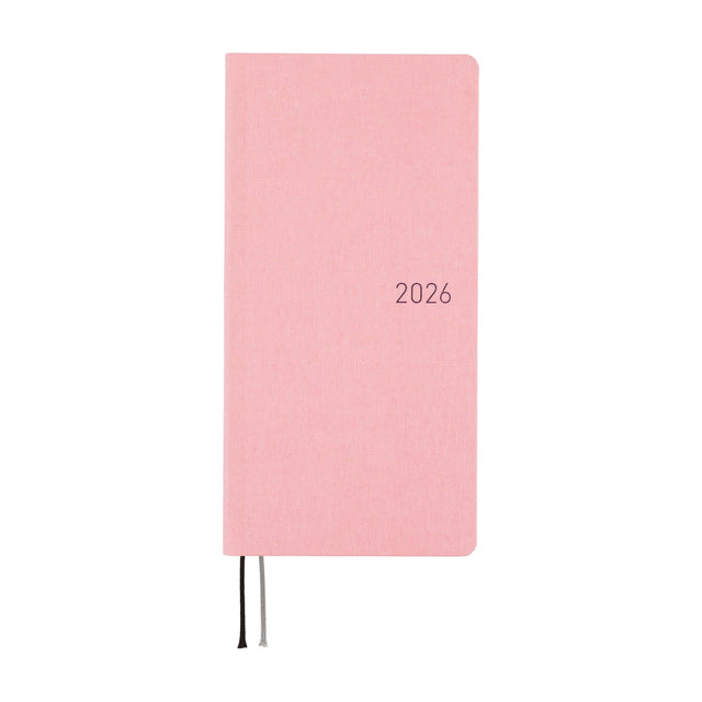 Hobonichi 2026 Weeks Colors: Strawberry Milk [ENG/Tall & Slim/Jan Start]