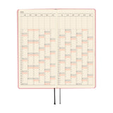 Hobonichi 2026 Weeks Colors: Strawberry Milk [ENG/Tall & Slim/Jan Start]