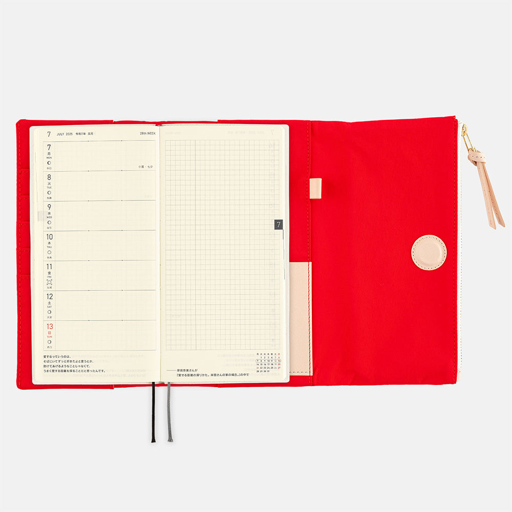 Hobonichi 2026 Weeks Cover - Tragen (Red)