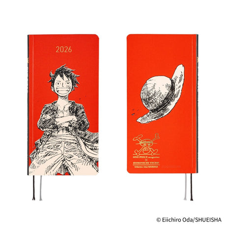 Hobonichi 2026 Weeks ONE PIECE magazine Straw Hat Luffy (Red)
