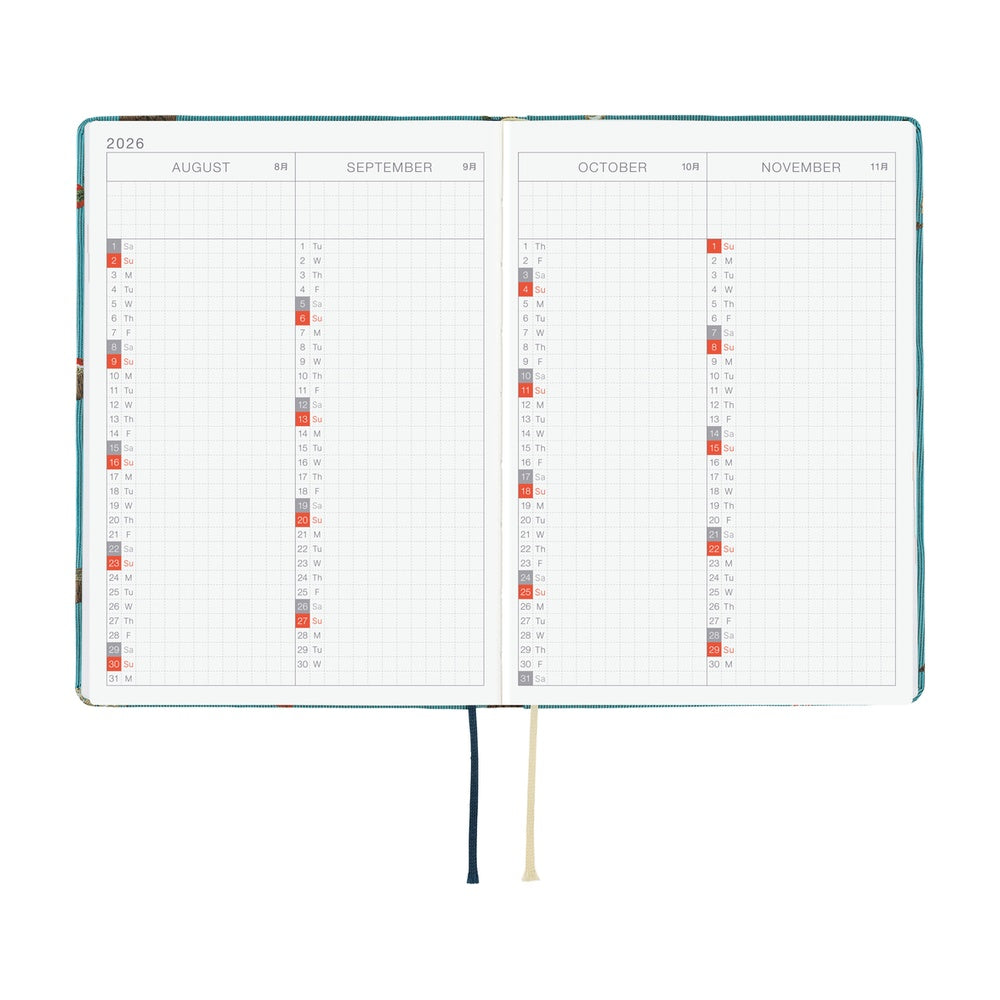 Hobonichi HON 2026 Bow & Tie: In the Forest [ENG/A6/Jan Start] HON