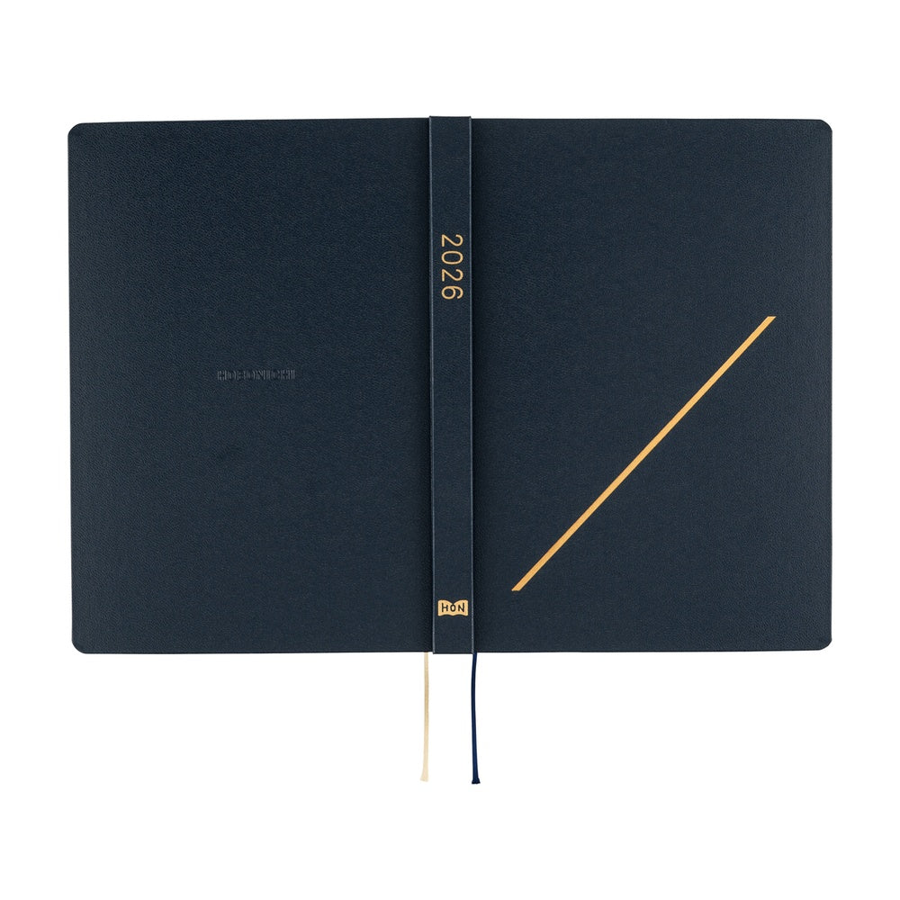 Hobonichi HON 2026 Slash (Navy) [ENG/A5/Jan Start] HON