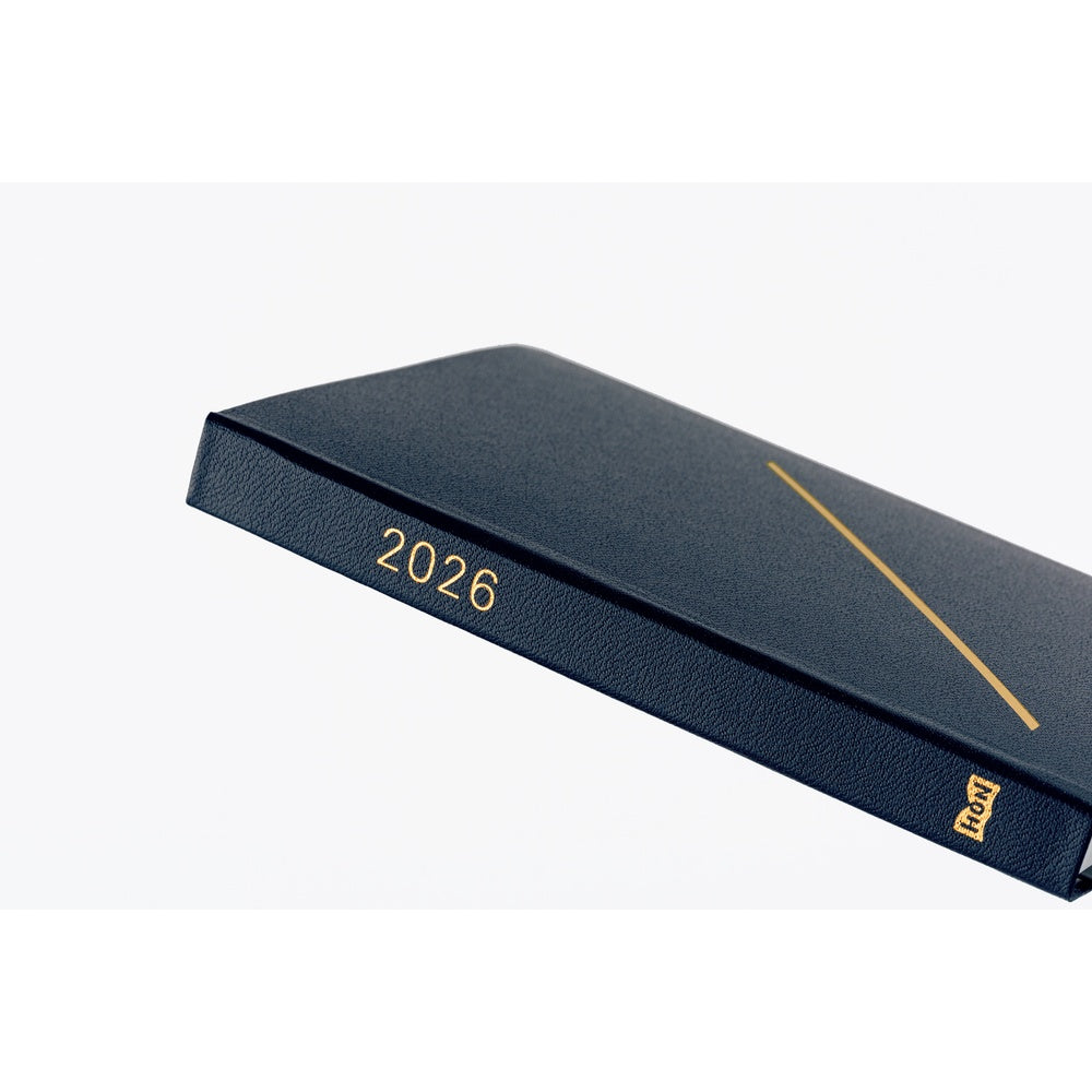 The book spine is foil-pressed in gold with the year 2025 and the HON logo for easy reference when placed in your bookshelf alongside other books.