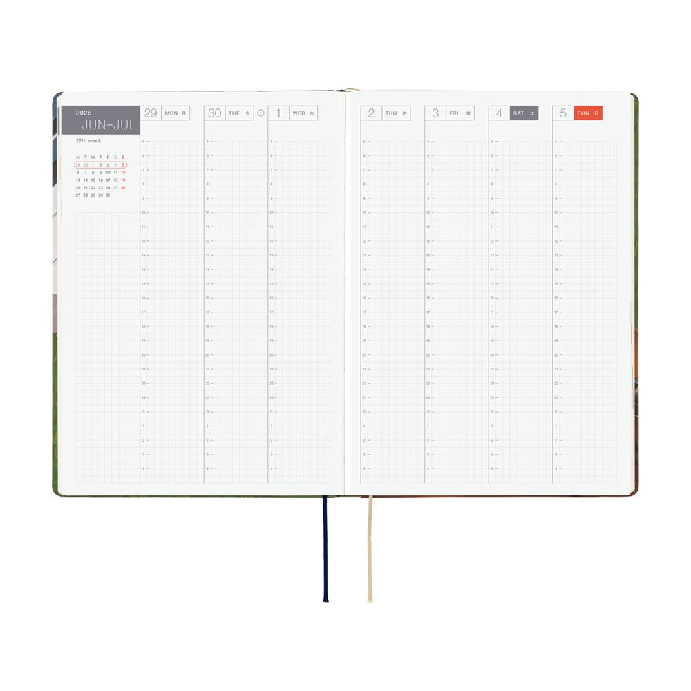 Hobonichi Hiroko Kubota: Waiting on the Chord ENG A5 Jan Start HON 