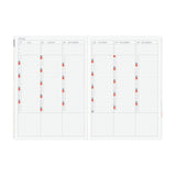 Hobonichi Paper Series: Black Gingham ENG A5 Jan Start HON