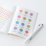 Hobonichi TSUKI no IRO: Transparent Dot Stickers 15mm
