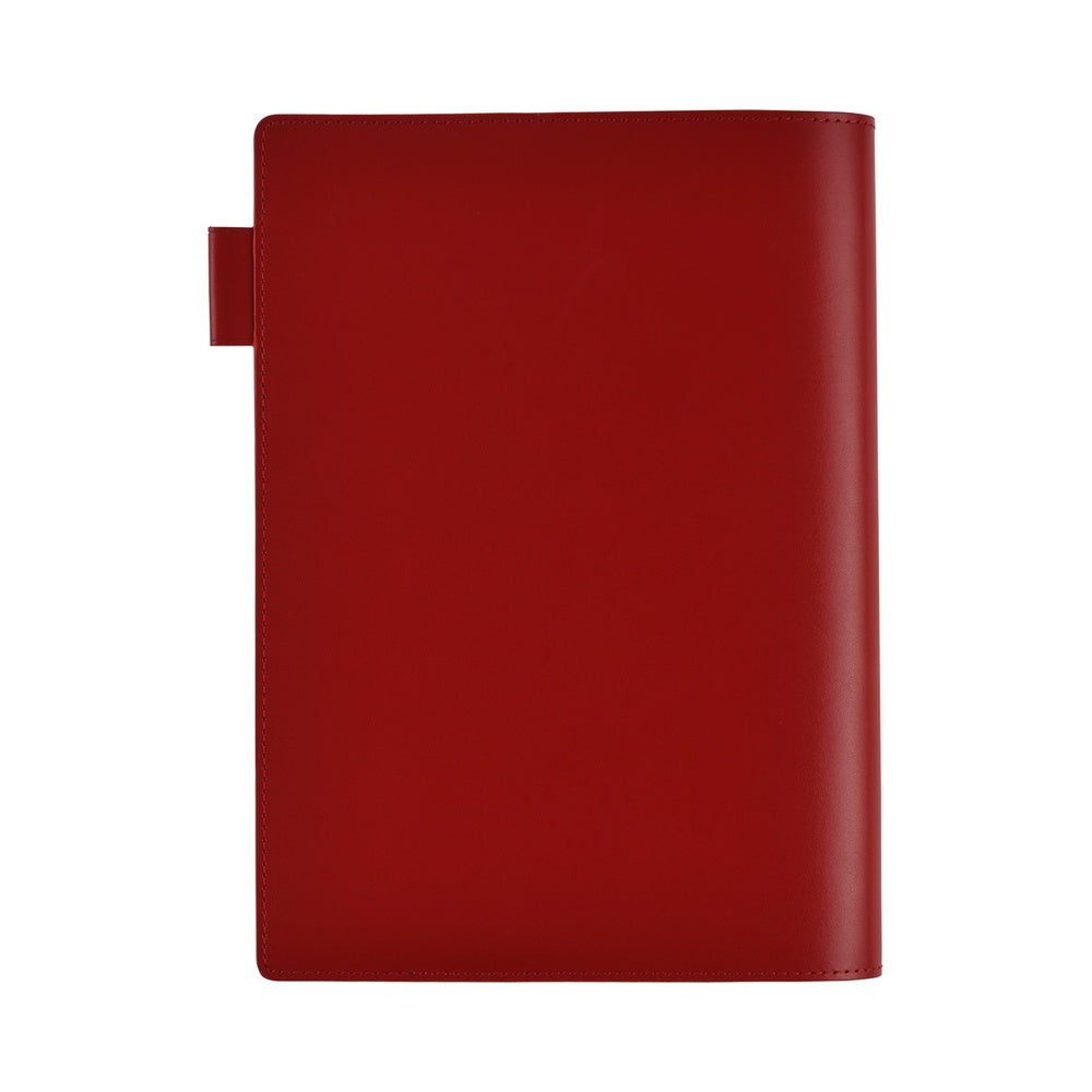 Hobonichi Techo 5-Year Cover A5 - Large Hobonichi 5-Year Techo Leather Cover (Red)