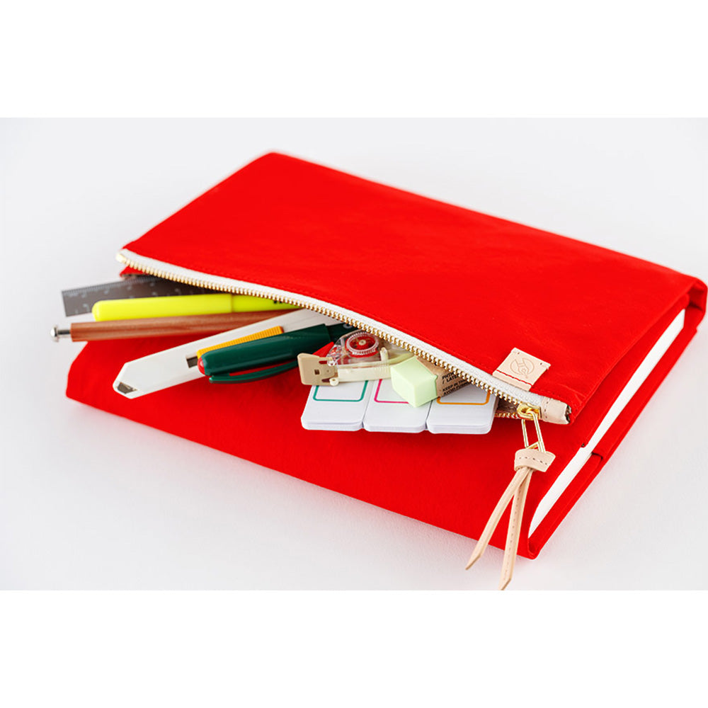 Hobonichi Techo A5 Cover - Tragen: Red