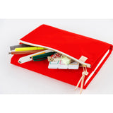 Hobonichi Techo A5 Cover - Tragen: Red