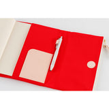 Hobonichi Techo A5 Cover - Tragen: Red