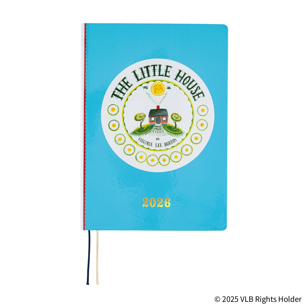 Hobonichi Virginia Lee Burton: The Little House [ENG/A5/Jan Start] HONBlue notebook with 'The Little House' logo and '2026' on a white background
