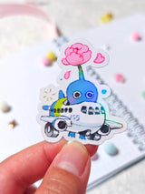This is a glossy vinyl die-cut paper sticker, illustrated and made in-house by me. It's waterproof and ideal for decorating hard surfaces like laptops, water bottles, and phone cases, adding a cute touch to your belongings.

Material: premium glossy waterproof vinyl