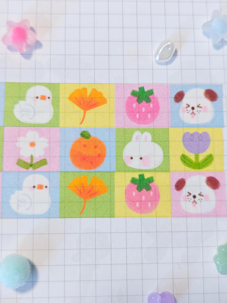 Add a touch of sweetness to your crafts with our Picnic Garden washi tape! Perfect for journaling, scrapbooking, decorating, and more, its soft, whimsical design brings gentle charm to every project!