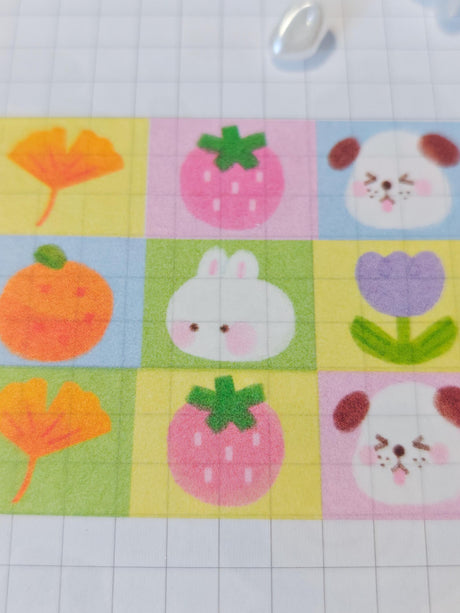 Add a touch of sweetness to your crafts with our Picnic Garden washi tape! Perfect for journaling, scrapbooking, decorating, and more, its soft, whimsical design brings gentle charm to every project!
