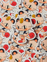 This is a glossy vinyl die-cut paper sticker, illustrated and made in-house by me. It's waterproof and ideal for decorating hard surfaces like laptops, water bottles, and phone cases, adding a cute touch to your belongings.&nbsp;

Material: premium glossy waterproof vinyl