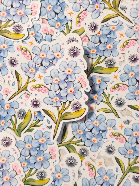 This is a glossy vinyl die-cut paper sticker, illustrated and made in-house by me. It's waterproof and ideal for decorating hard surfaces like laptops, water bottles, and phone cases, adding a cute touch to your belongings.&nbsp;

Material: premium glossy waterproof vinyl