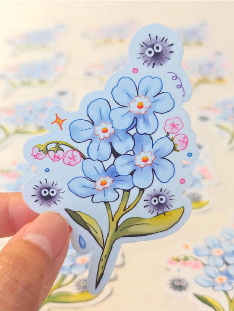 This is a glossy vinyl die-cut paper sticker, illustrated and made in-house by me. It's waterproof and ideal for decorating hard surfaces like laptops, water bottles, and phone cases, adding a cute touch to your belongings.&nbsp;

Material: premium glossy waterproof vinyl