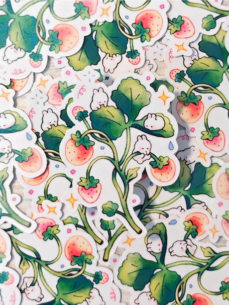 This is a vinyl die-cut paper sticker, illustrated and made in-house by me. It's waterproof and ideal for decorating hard surfaces like laptops, water bottles, and phone cases, adding a cute touch to your belongings.&nbsp;

Material: premium waterproof vinyl