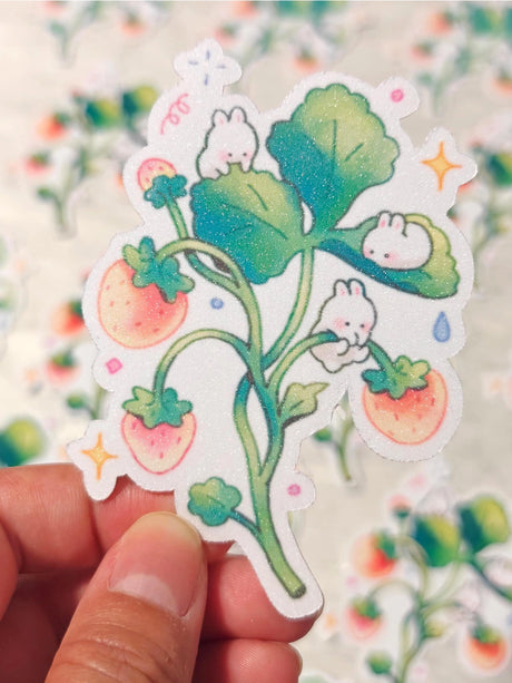 This is a vinyl die-cut paper sticker, illustrated and made in-house by me. It's waterproof and ideal for decorating hard surfaces like laptops, water bottles, and phone cases, adding a cute touch to your belongings.&nbsp;

Material: premium waterproof vinyl