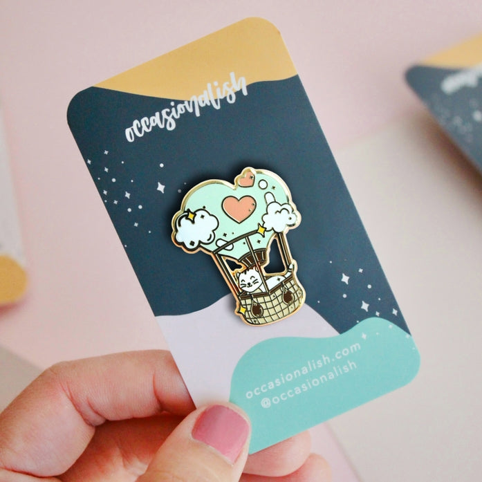 Hot Air Balloon Enamel Pin