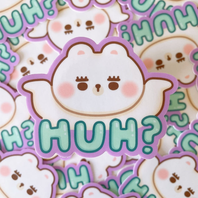 Huh? Bear Sticker – Little Craft Place