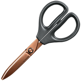 Kokuyo SAXA Titanium Coated Glueless Scissors - Black