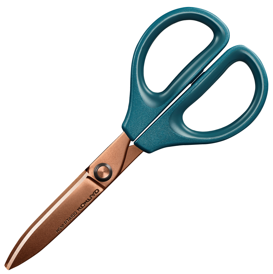 Kokuyo SAXA Titanium Coated Glueless Scissors - Dark Blue
